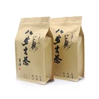 Custom Printed Zipper Eco Friendly China Product Kraft Paper Eight Side Pouch Plastic Empty Tea Packaging Bags
