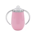 10oz Stainless Steel Tumblers with Sippy Lids double Wall Vacuum insulated Sippy Cups Portable Wine Water Mugs