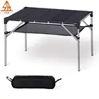 Lightweight Portable Camping Table Compact Outdoor Aluminum Folding Table for Picnic Climbing