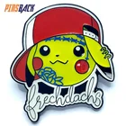Pinsback custom soft enamel pin metal enamel pin silver Plating cartoon lapel pin
