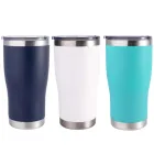 New Coffee Mug And Lid New Shape Custom 20oz 600ml Double Walled Mug Lock Lid Splash Proof Coffee Mug