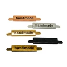 Hardware Manufacturer custom tap handmade metal logo labels for handbags and garment