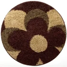 Machine Made Mats And Rugs Round Play Mat Round Mat Floor Carpet / Bedroom Shag Rug