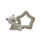 custom diy animal shape ceramic picture photo frame stand for table