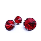 Color Crystal Shirt Decoration Button Metal Base Diamond Small Button 18L Round Clothes Cufflinks Bags Jewelry Wholesale