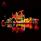 Lanterns 2020 New Outdoor Waterproof Lighted Large Holiday Decorations Animal Reindeer Fish Peacock Dragon Lanterns