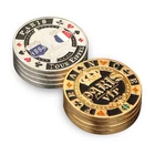 Graphic Customization New Metal 40mm Enamel Gold Silver Plated Iron Blank Custom Poker Chips