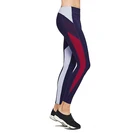 Women Color Block Athletic Workout Running Quick Dry Gym Leggings