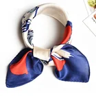 Custom Small Silk Square Scarf Digital Print Ladies Wholesale