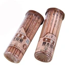 Hexagon shaped wooden sharpener pencil, durable school hb wooden pencil 50pcs black pencil