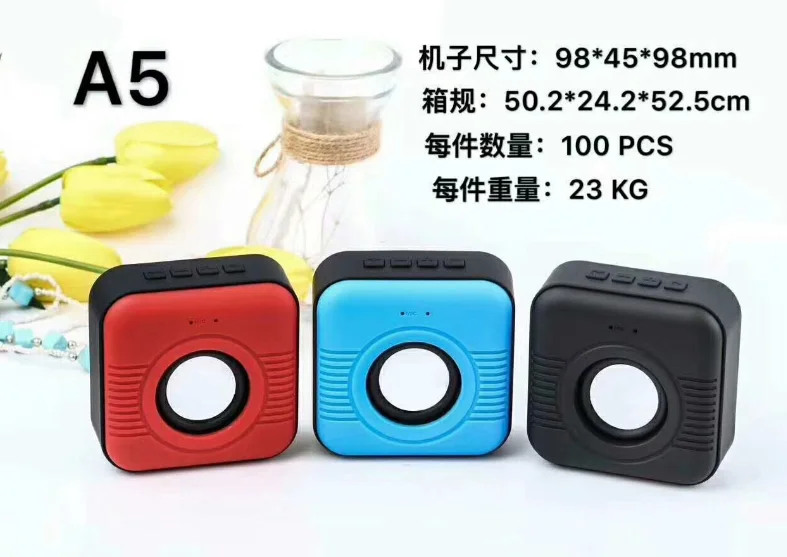 Square Gift Multi-function Wireless Connection Bluetooth Speaker Music Player Hands-free Call Small Speaker - ANKUX.COM