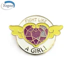 High Quality 3D Glitter Enamel Custom Shape Metal Lapel Pin Badge for Gift