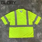 Glory High Visibility Clothing short Sleeve Wholesale Reflective Sweater Safety T Shirt