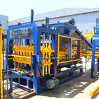 QT6-15 Automatic concrete cement interlocking paver brick block making machine price