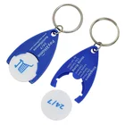 Key Ring Token Holder Keychain Custom Metal Coin Holder Keychain Coin Key Ring Trolley Token Metal Holder