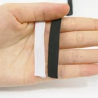 high quality black white 3/5/6/8/10/12mm flat elastic band for underwear pajamas ties trim