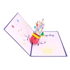 Card 3d Card 2020 Laser Cut Paper Craft Birthday Gift Box 3d Pop Up Card