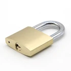 30mm body brass shackle padlock and keys in bulk