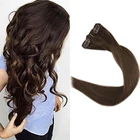 Double Lace Clip In Human Hair Extensions