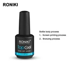 Polish Gel Polish RONIKI No Wipe Top Coat Clear Nail Polish Soak Off Uv Gel