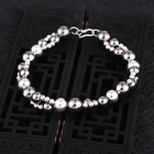 Wholesale Custom Gold Bracelet Fashion 925 Sterling Silver Germanium Titanium Beaded Bracelet