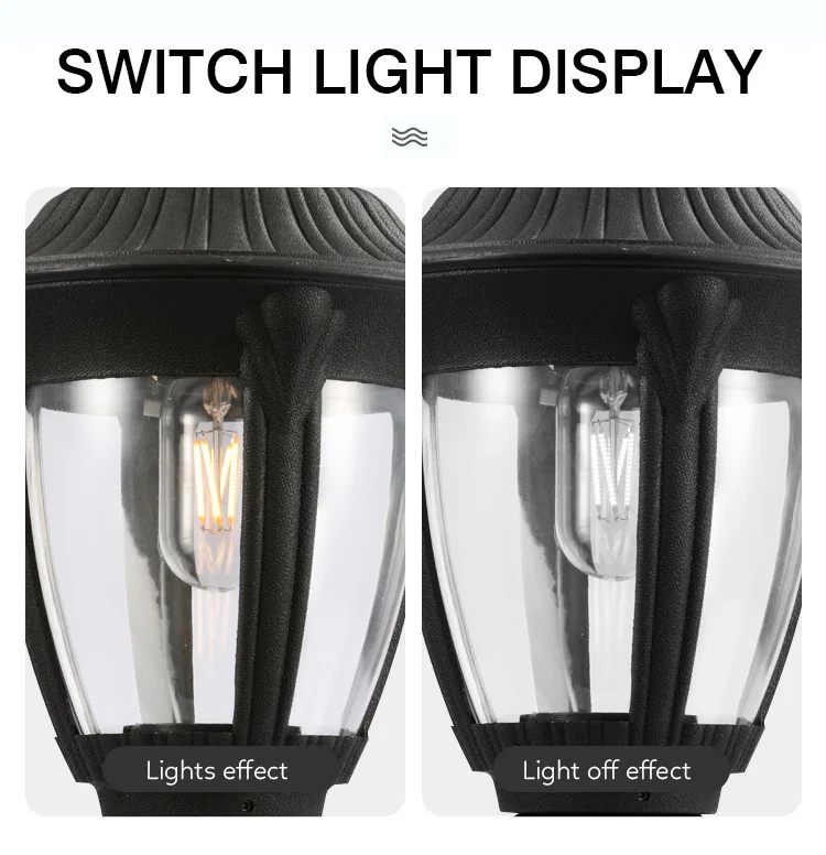 New Design Outdoor Lighting Decorative IP54 Garden Pillar Lights