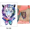 Henna Rose Temporary Tattoo Sticker Flower Tiger TH161 - TH200