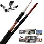 Best Price RG59 2C Cable RG6 RG58 3C-2V 5C2V RJ59 Coaxial Cable RG59 With Power Siamese CCTV Cable