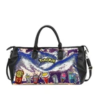 Glitter sequin cartoon pattern pu leather ladies crossbody purse messenger shoulder bag handbag for women