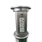 Shopify Drop shipping Appliance Automatic Motorised Desktop Pop Up Desk RJ45 Socket hdmi