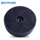ISO kitchen F60.2SS CCA7 round activated carbon replacement charcoal cooker range hood filter