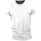 Printing Tshirt Custom Spandex Printing Muscle Slim Fit Running Fitness Workout Sport Gym Men's Tshirt