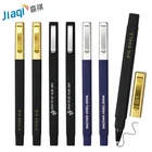 High quality stationery promotional gift plastic square shape rubber coated hotel company pen with custom logo