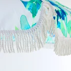 7ft size polyester fabric custom beach umbrella