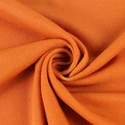 FDY Polyester spandex jersey orange types of plain knitted spandex fabric