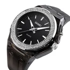 SKMEI 1553 large dial plastic fashion quartz lady watches own logo