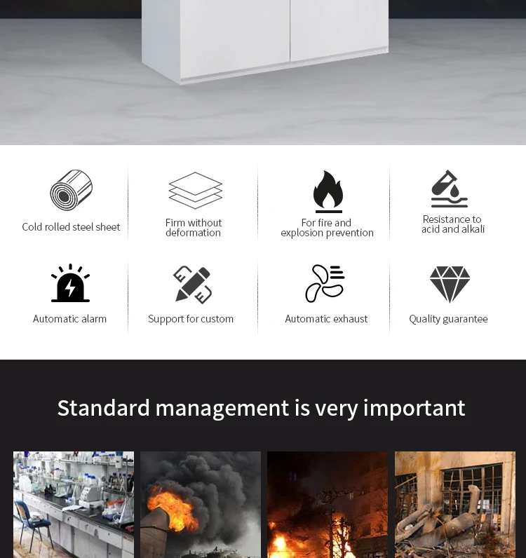 Hot Sale All Steel Gas Cylinder Cabinet for Laboratory Lab Furniture/