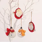 Christmas Hanging Decoration Metal Christmas Angel /snowman/santa Shape Hanging Christmas Tree Decoration Accessories
