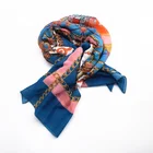 Top selling india muslim head square polyester scarf women hijab