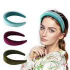 Headbands Fashion Accessories Thick Velvet 90s Hair Accessories Padded Headbands Women Hair Bands
