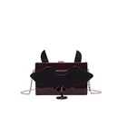 PU little devil cute small square bag chain shoulder Messenger bag