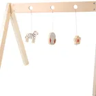 Toy Baby Fitness Frame Hanging Bars Wood Activity Playing Gym Rack Kids Early Educational Toddler Toy
