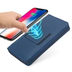 Portable QI Wireless Charger Smart Wallet with Built in Power Bank