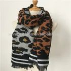 china fashionable ladies jacquard acrylic woven scarf for women