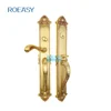 ROEASY Luxury villa gate brass door handle lock with American standard lock body & brass cylinder