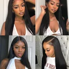 Human Hair Weave For Black Women Brazilian 1B Straight Wholesale Hair Extension Natural Black With Baby Hair