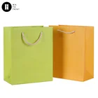 Eco friendly gift packaging custom shopping logo print paper carrier bags