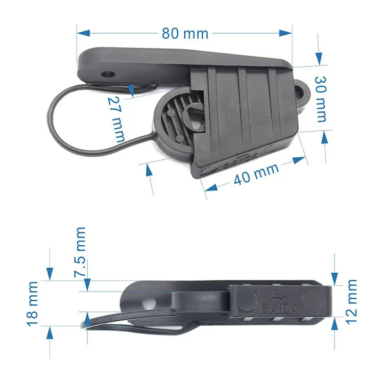 fiber optic drop wire cable clamp