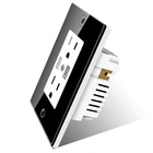 US standard double socket 2 USB slot support google home and alexa iot home automation