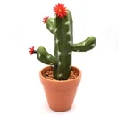 Lifelike Artificial Cactus In Ceramic Pot Faux Succulent Decoration For Home Or Office